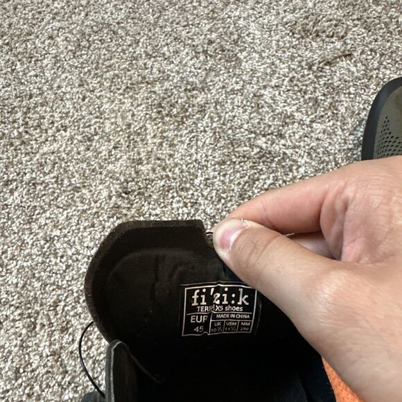 Fizik X5 Terra Suede Men's MTB Bike Shoes Green/Orange Fluo Men’s Size 11.5 - Picture 8 of 8